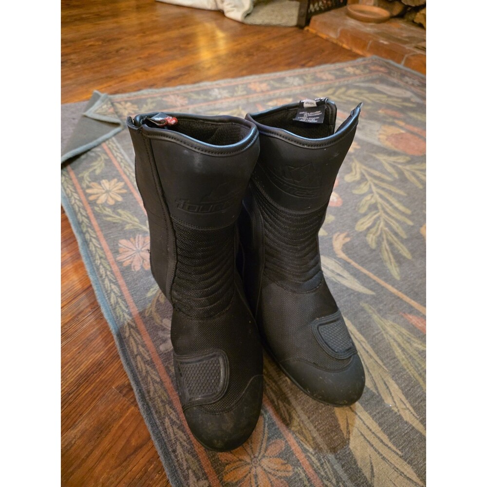 Tourmaster Solution Air Motorcycle Boots Mens 15 Black Riding Touring EU 50